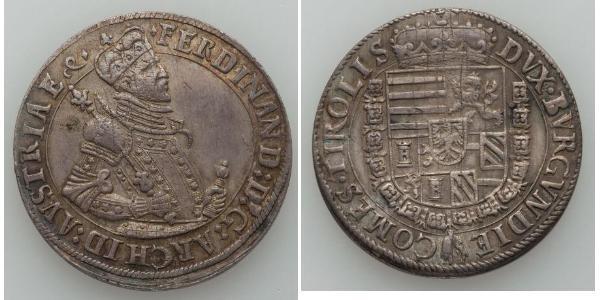 1 Thaler Sacro Imperio Romano (962-1806) Plata Fernando II de Habsburgo(1578 -1637)