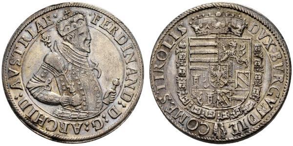 1 Thaler Sacro Imperio Romano (962-1806) Plata Fernando II de Habsburgo(1578 -1637)