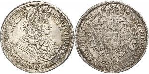 1 Thaler Hungría / Sacro Imperio Romano (962-1806) Plata Leopoldo I de Habsburgo(1640-1705)