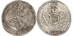 1 Thaler Hungría / Sacro Imperio Romano (962-1806) Plata Leopoldo I de Habsburgo(1640-1705)