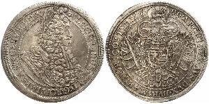 1 Thaler Hungría / Sacro Imperio Romano (962-1806) Plata Leopoldo I de Habsburgo(1640-1705)