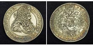 1 Thaler Hungría / Sacro Imperio Romano (962-1806) Plata Leopoldo I de Habsburgo(1640-1705)