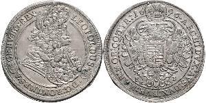 1 Thaler Hungría / Sacro Imperio Romano (962-1806) Plata Leopoldo I de Habsburgo(1640-1705)