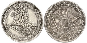 1 Thaler Hungría / Sacro Imperio Romano (962-1806) Plata Leopoldo I de Habsburgo(1640-1705)