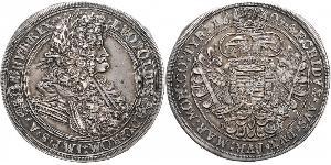 1 Thaler Hungría / Sacro Imperio Romano (962-1806) Plata Leopoldo I de Habsburgo(1640-1705)