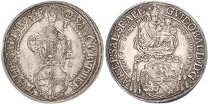 1 Thaler Salzburgo Plata 