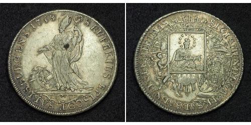1 Thaler Salzburgo Plata 