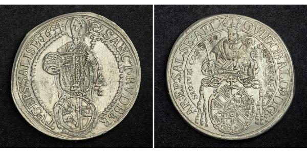 1 Thaler Salzburgo Plata 