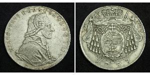 1 Thaler Salzburgo / Austria Plata Hieronymus von Colloredo (1732 - 1812)