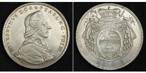 1 Thaler Salzburgo / Austria Plata Hieronymus von Colloredo (1732 - 1812)