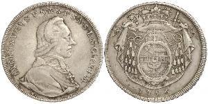 1 Thaler Salzburgo / Austria Plata Hieronymus von Colloredo (1732 - 1812)