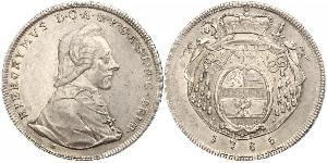 1 Thaler Salzburgo / Austria Plata Hieronymus von Colloredo (1732 - 1812)