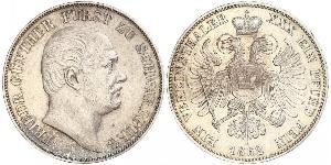 1 Thaler States of Germany Plata 