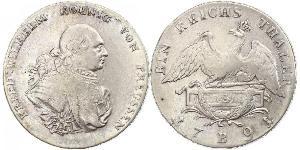 1 Thaler States of Germany Plata 