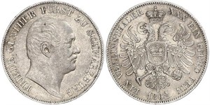 1 Thaler States of Germany Plata 