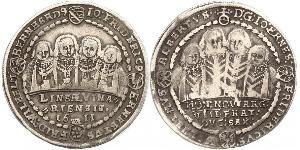 1 Thaler States of Germany Plata 