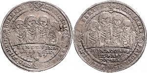 1 Thaler States of Germany Plata 