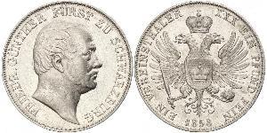 1 Thaler States of Germany Plata 