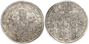 1 Thaler States of Germany Plata 