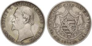 1 Thaler States of Germany Plata 