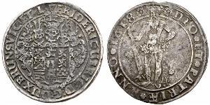 1 Thaler States of Germany Plata Friedrich Ulrich (1591 - 1634)