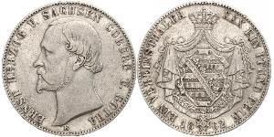 1 Thaler States of Germany Plata 