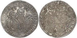 1 Thaler States of Germany Plata 