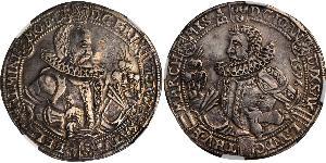 1 Thaler States of Germany Plata 