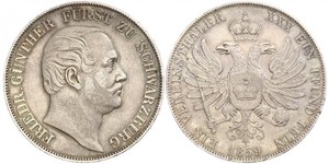 1 Thaler States of Germany Plata 