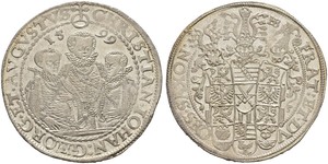 1 Thaler States of Germany Plata 