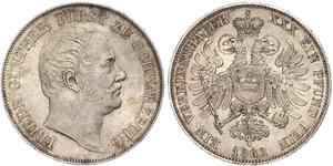 1 Thaler States of Germany Plata 