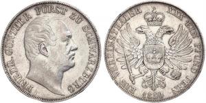 1 Thaler States of Germany Plata 