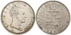 1 Thaler States of Germany Plata 