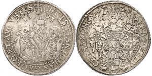 1 Thaler States of Germany Plata 