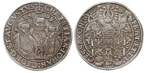 1 Thaler States of Germany Plata 