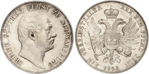 1 Thaler States of Germany Plata 