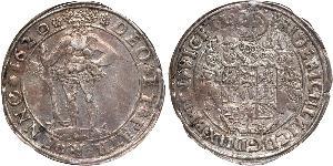 1 Thaler States of Germany Plata Friedrich Ulrich (1591 - 1634)