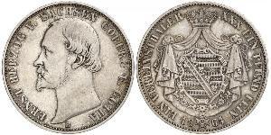 1 Thaler States of Germany Plata 