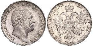 1 Thaler States of Germany Plata 