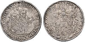 1 Thaler States of Germany Plata 