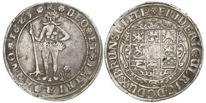 1 Thaler States of Germany Plata Friedrich Ulrich (1591 - 1634)