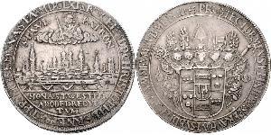 1 Thaler States of Germany Plata 