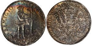 1 Thaler States of Germany Plata 