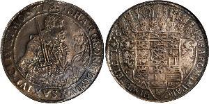 1 Thaler States of Germany Plata 