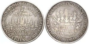 1 Thaler States of Germany Plata 