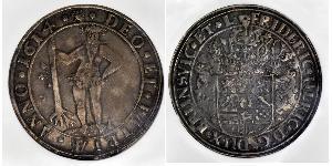 1 Thaler States of Germany Plata Friedrich Ulrich (1591 - 1634)