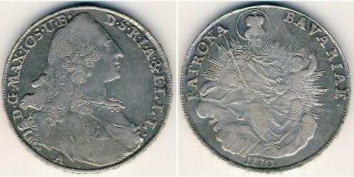 1 Thaler States of Germany Plata 