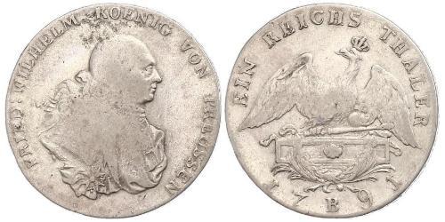 1 Thaler States of Germany Plata 