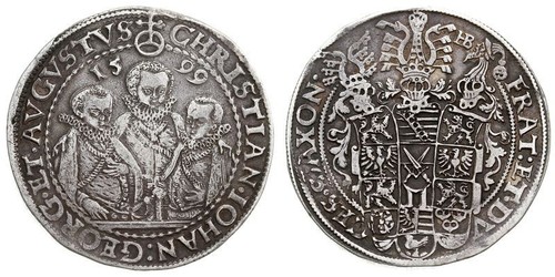 1 Thaler States of Germany Plata 