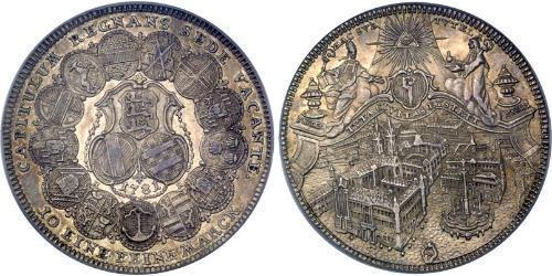 1 Thaler States of Germany Plata 